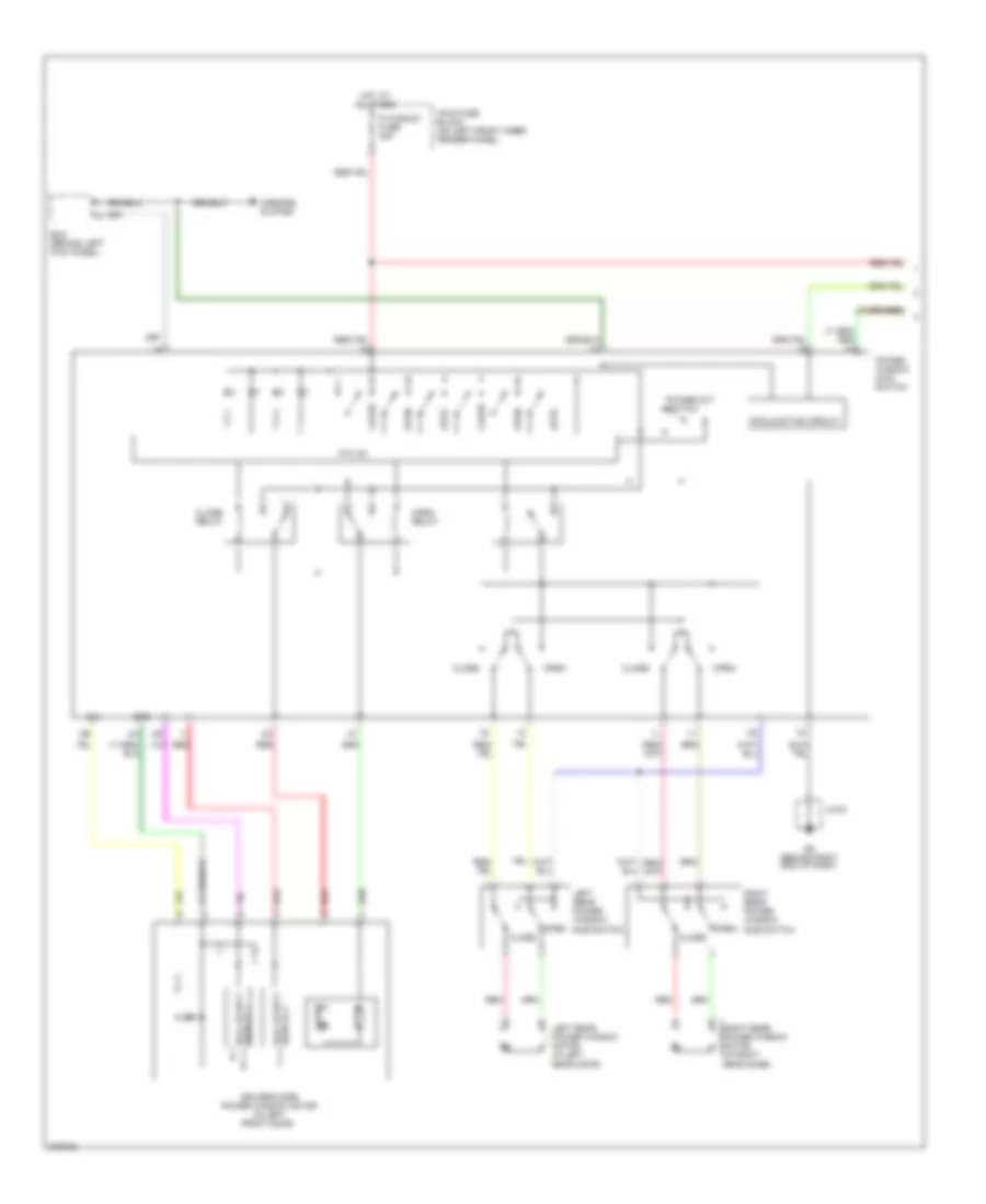 2 3L Power Windows Wiring Diagram 1 of 2 for Mazda 6 i 2007