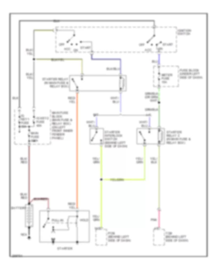 3 0L Starting Wiring Diagram for Mazda 6 i 2007