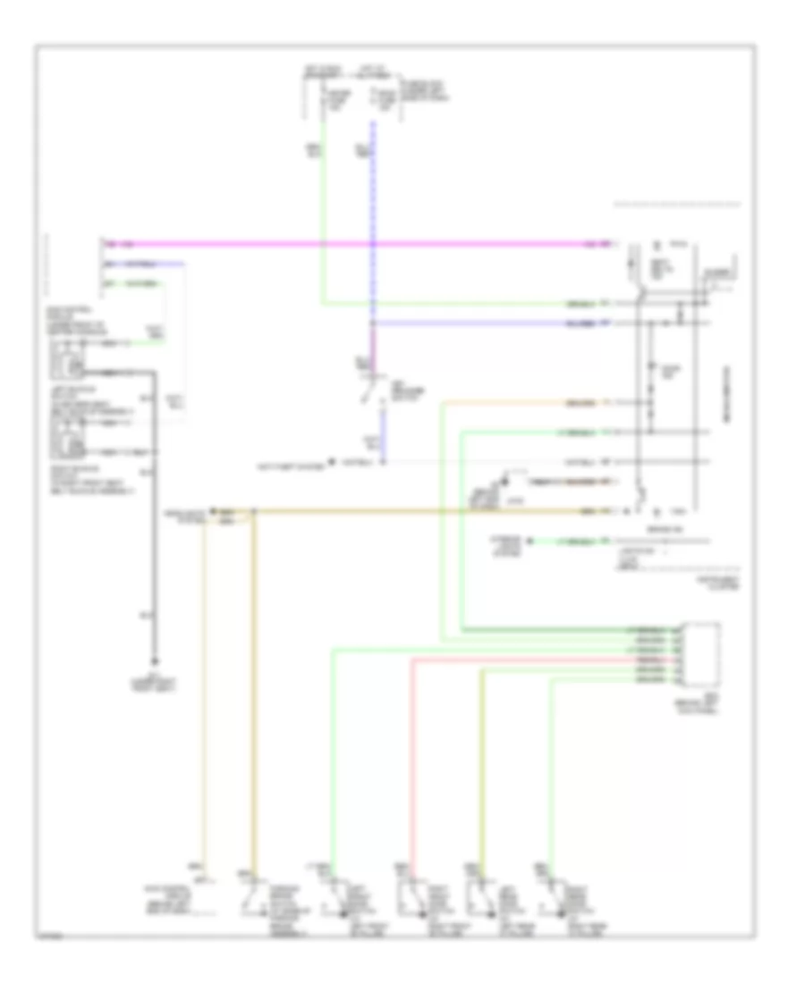 Warning Systems Wiring Diagram for Mazda 6 i 2007