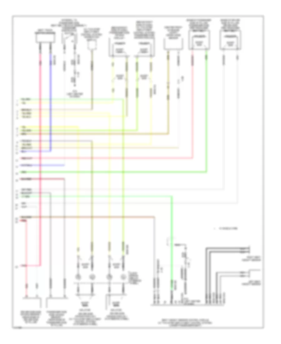 Supplemental Restraints Wiring Diagram 2 of 2 for Mazda 5 Grand Touring 2013