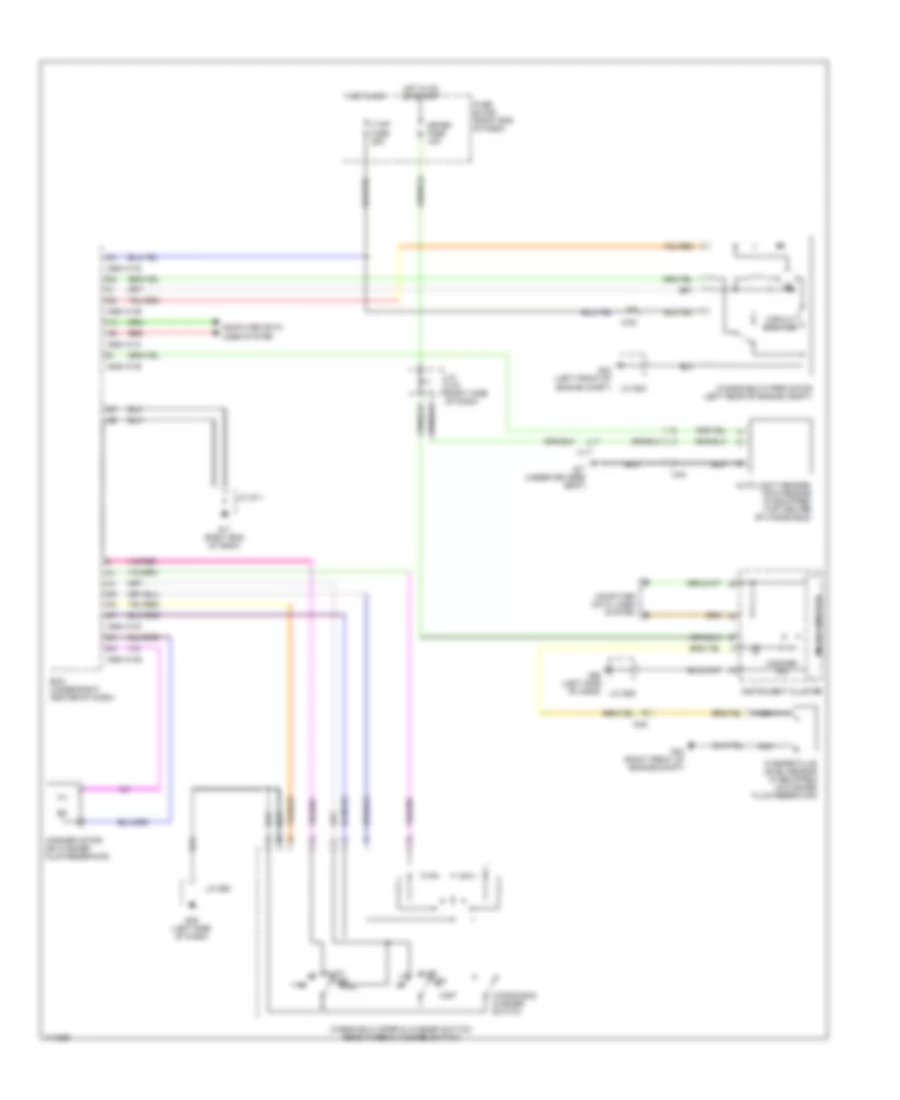 Электросхема передних стеклоочистителей дворников и омывателя лобового стекла, С Авто Система Дворника для Mazda 5 Grand Touring 2013