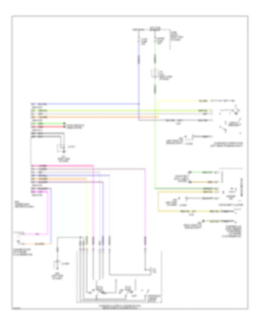 Электросхема передних стеклоочистителей дворников и омывателя лобового стекла, без Авто Система Дворника для Mazda 5 Grand Touring 2013