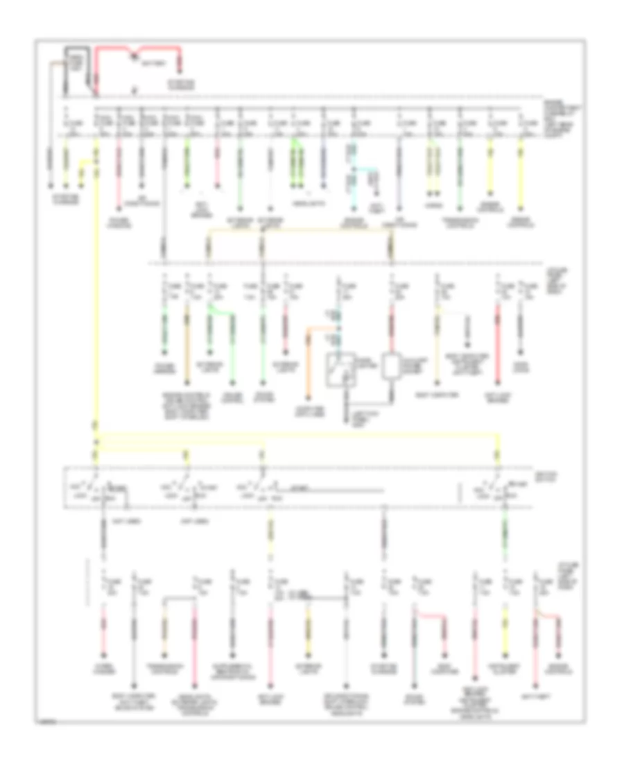Power Distribution Wiring Diagram for Mazda B3000 TL 2000