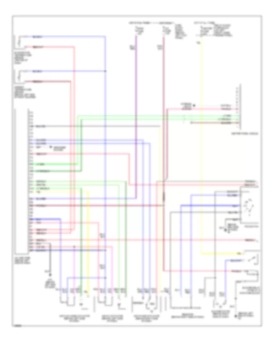 Электросхема кондиционера с ручный управлением (1 из 2) для Mazda RX-8 2004