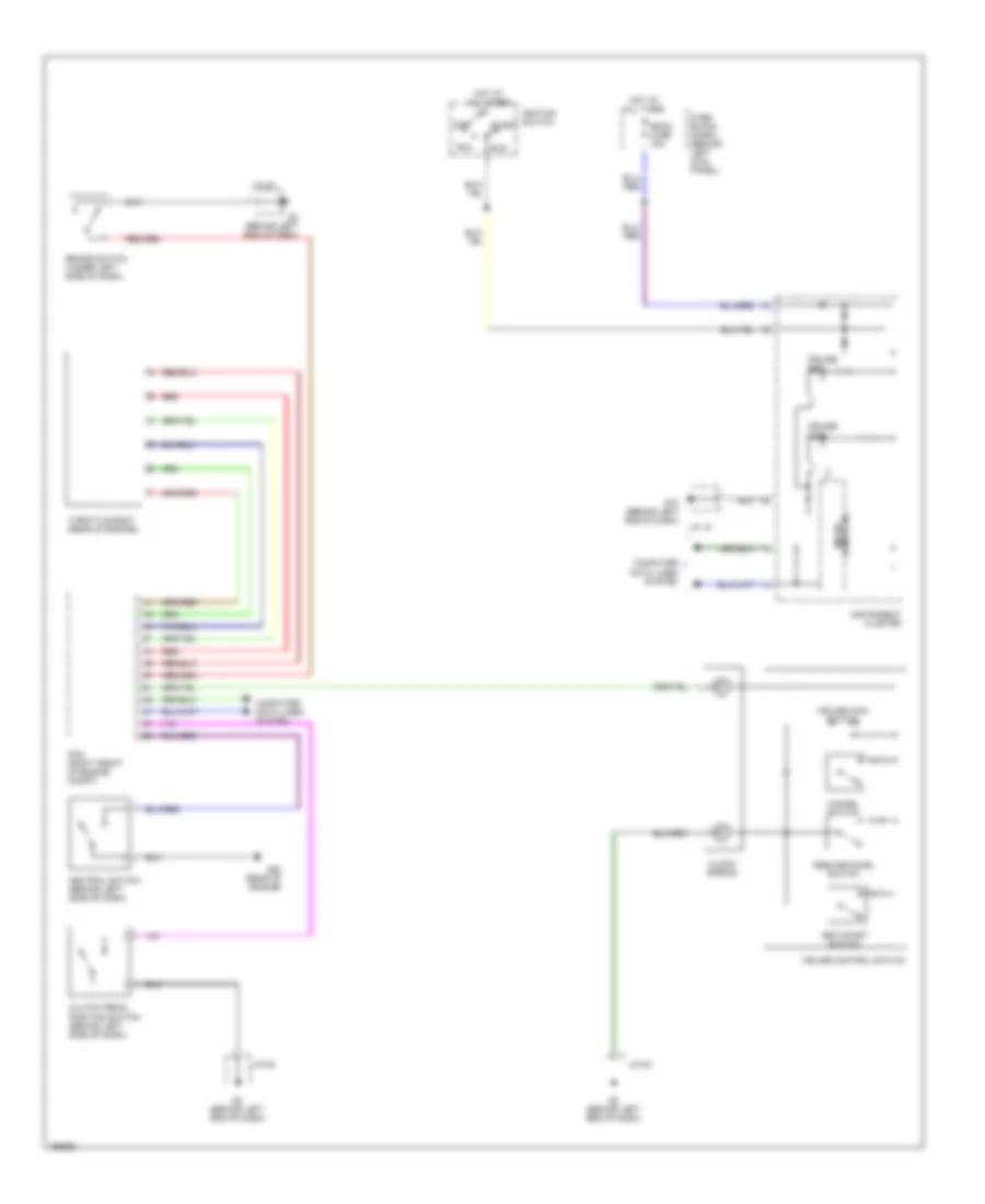 Cruise Control Wiring Diagram for Mazda RX-8 2004