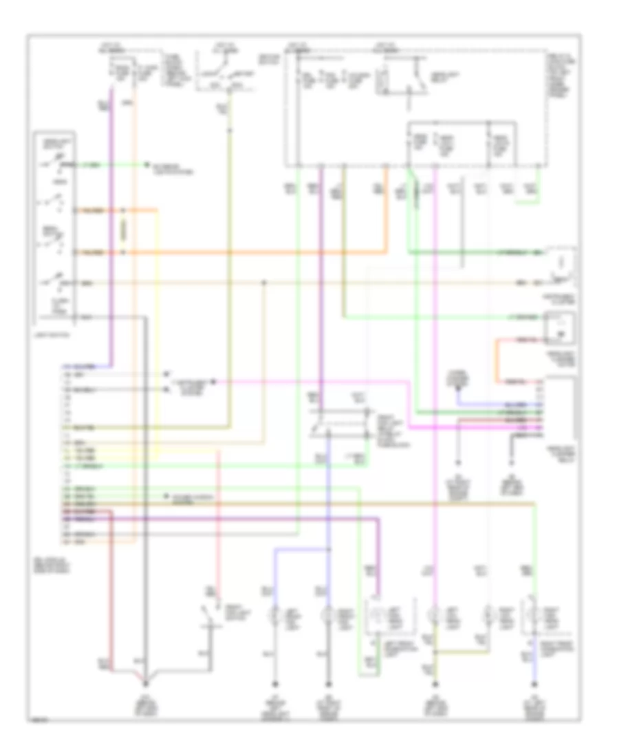 Headlamp Control Wiring Diagram, with DRL, without HID for Mazda RX-8 2004