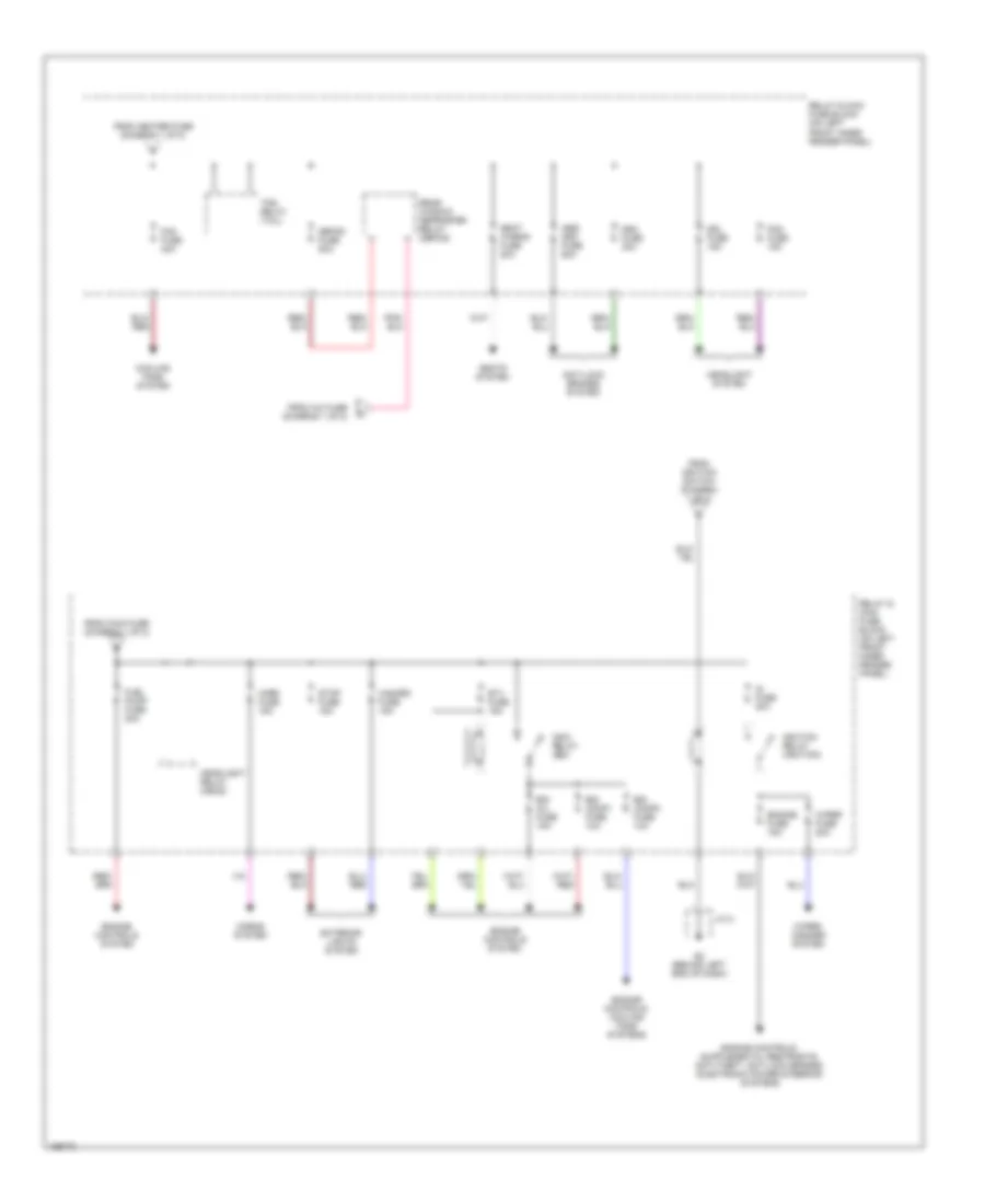 Power Distribution Wiring Diagram (2 of 2) for Mazda RX-8 2004