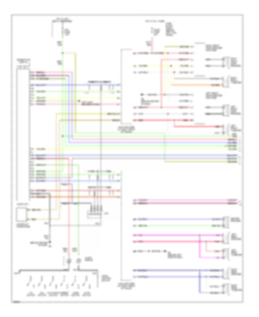 Radio Wiring Diagram with Bose with Navigation 1 of 2 for Mazda RX 8 2004