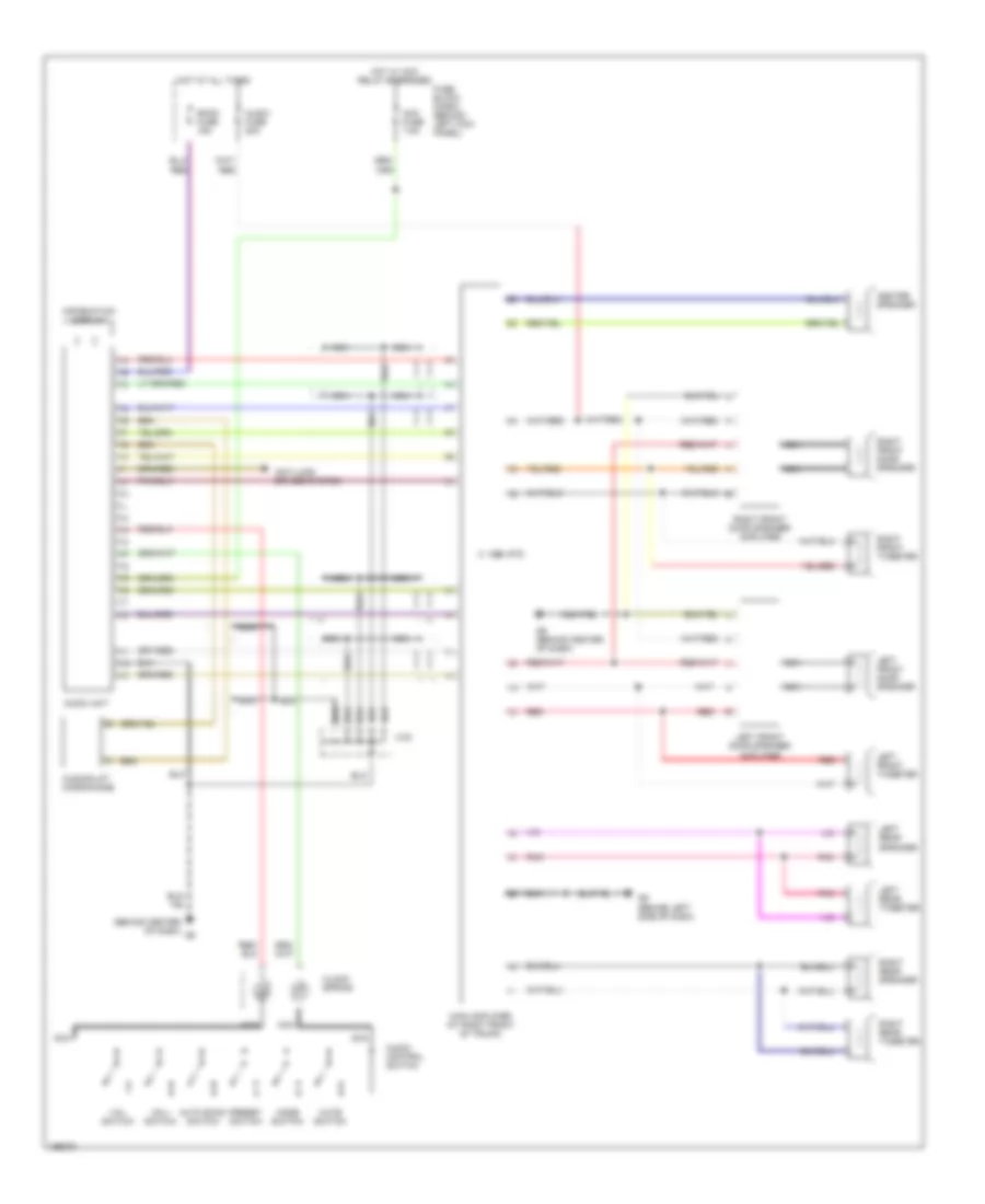 Radio Wiring Diagram, with Bose for Mazda RX-8 2004