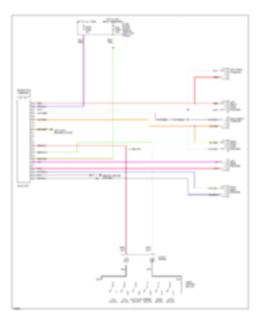 Radio Wiring Diagram, without Bose for Mazda RX-8 2004