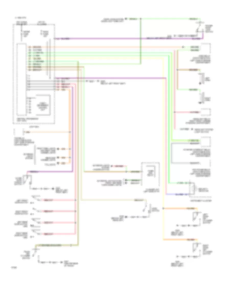 Anti-theft Wiring Diagram for Mazda 626 DX 1994