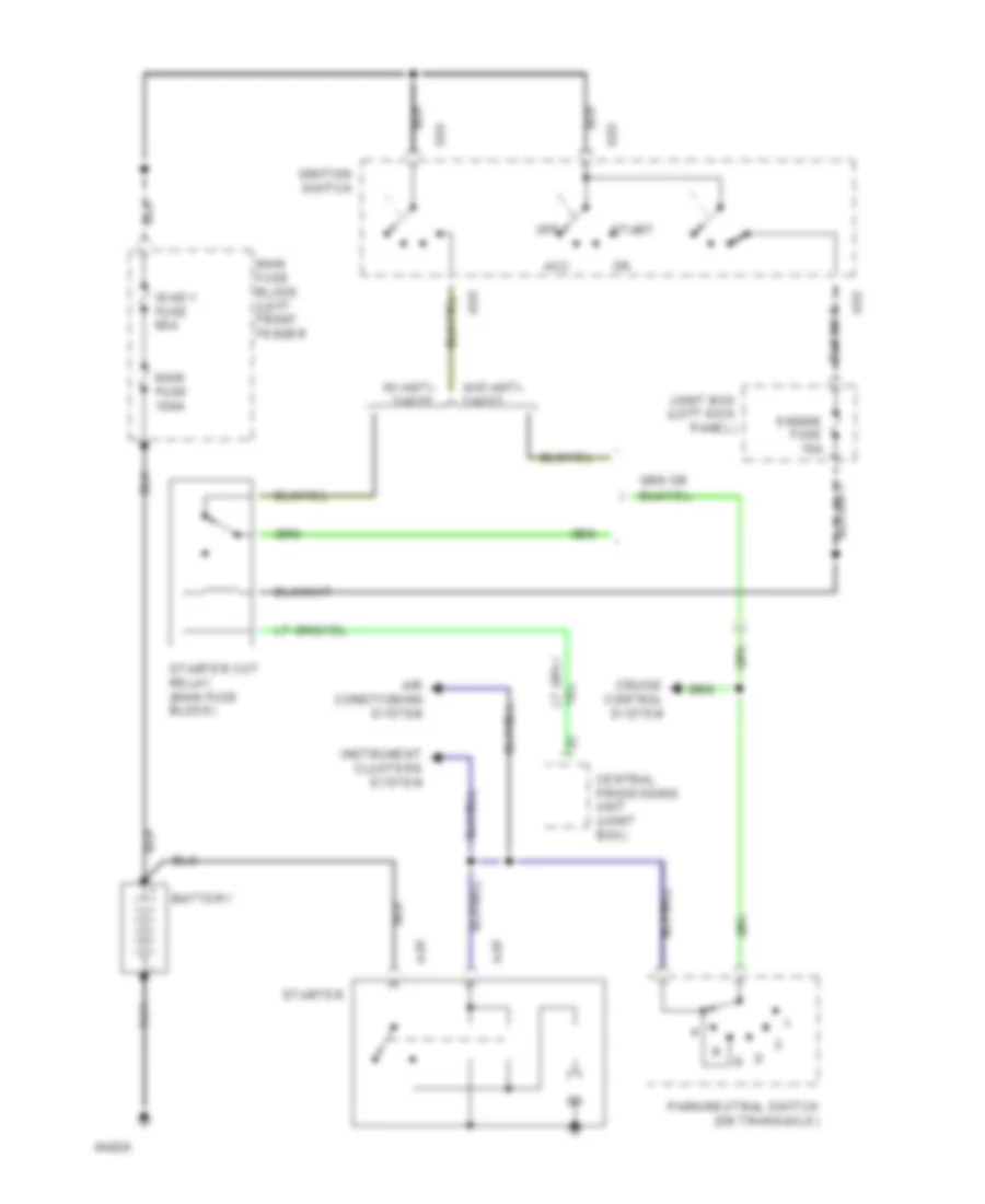 2 0L Starting Wiring Diagram A T for Mazda 626 DX 1994