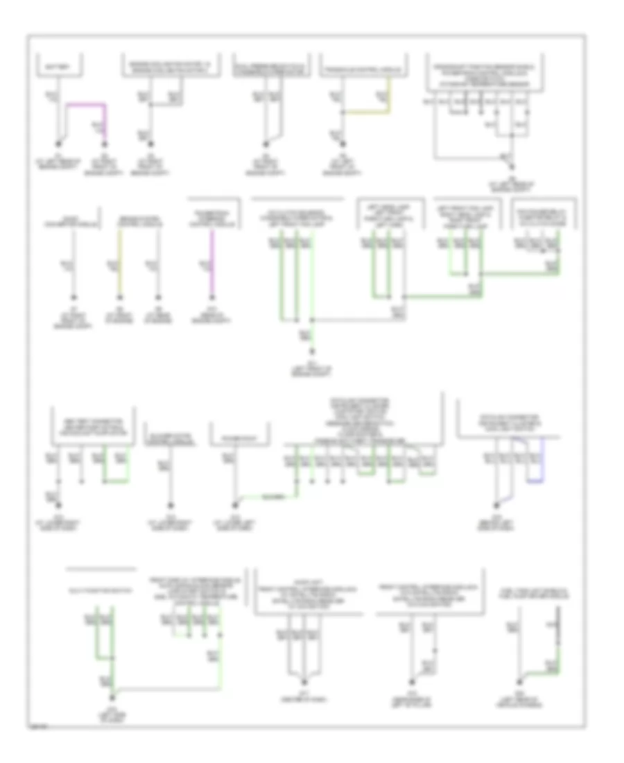 Ground Distribution Wiring Diagram, Hybrid (1 of 2) for Mazda Tribute s Grand Touring 2008