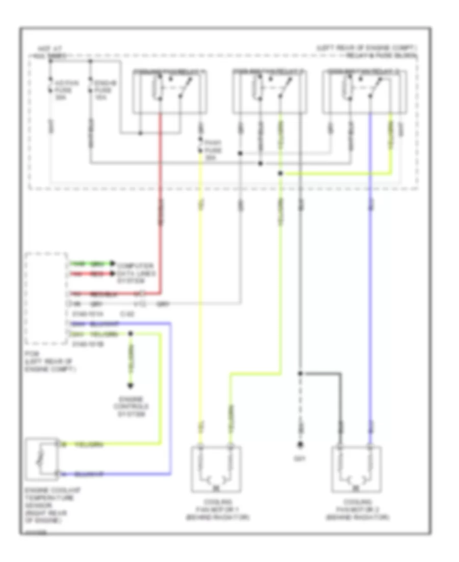 Cooling Fan Wiring Diagram for Mazda 5 Sport 2013