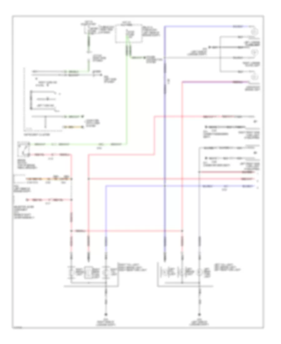 Exterior Lamps Wiring Diagram (1 of 2) for Mazda 5 Sport 2013