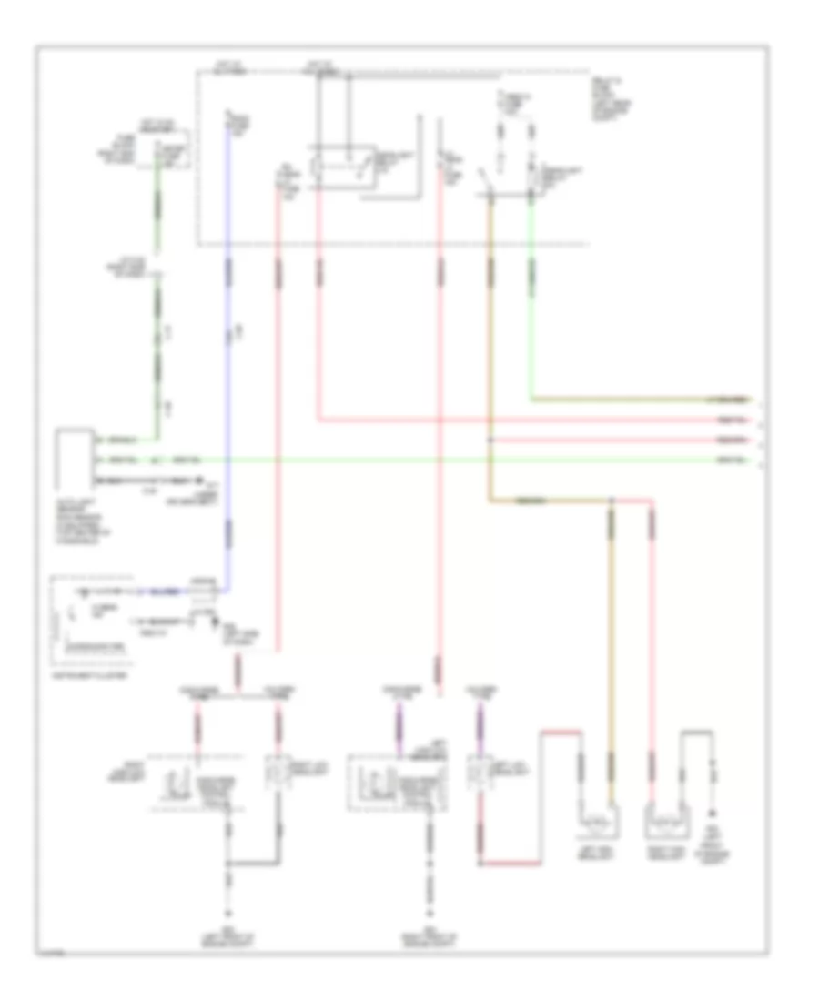 Headlights Wiring Diagram, without DRL (1 of 2) for Mazda 5 Sport 2013