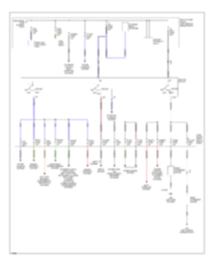 Power Distribution Wiring Diagram 2 of 2 for Mazda 5 Sport 2013