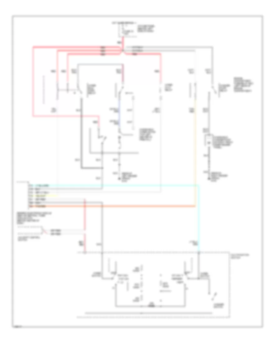 Электросхема стеклоочистителя, дворников и омывателя для Mazda BSE 2000 4000