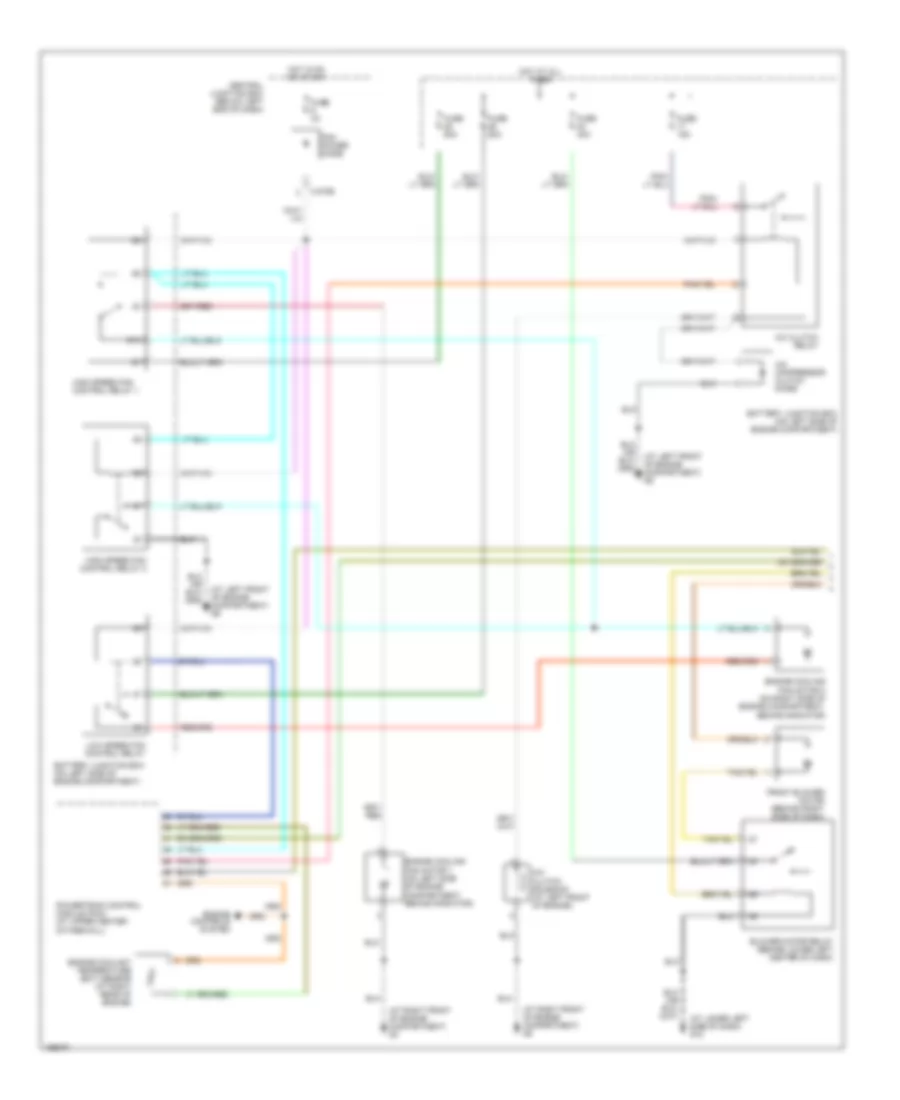 3.0L, Manual AC Wiring Diagram (1 of 2) for Mazda Tribute DX 2004