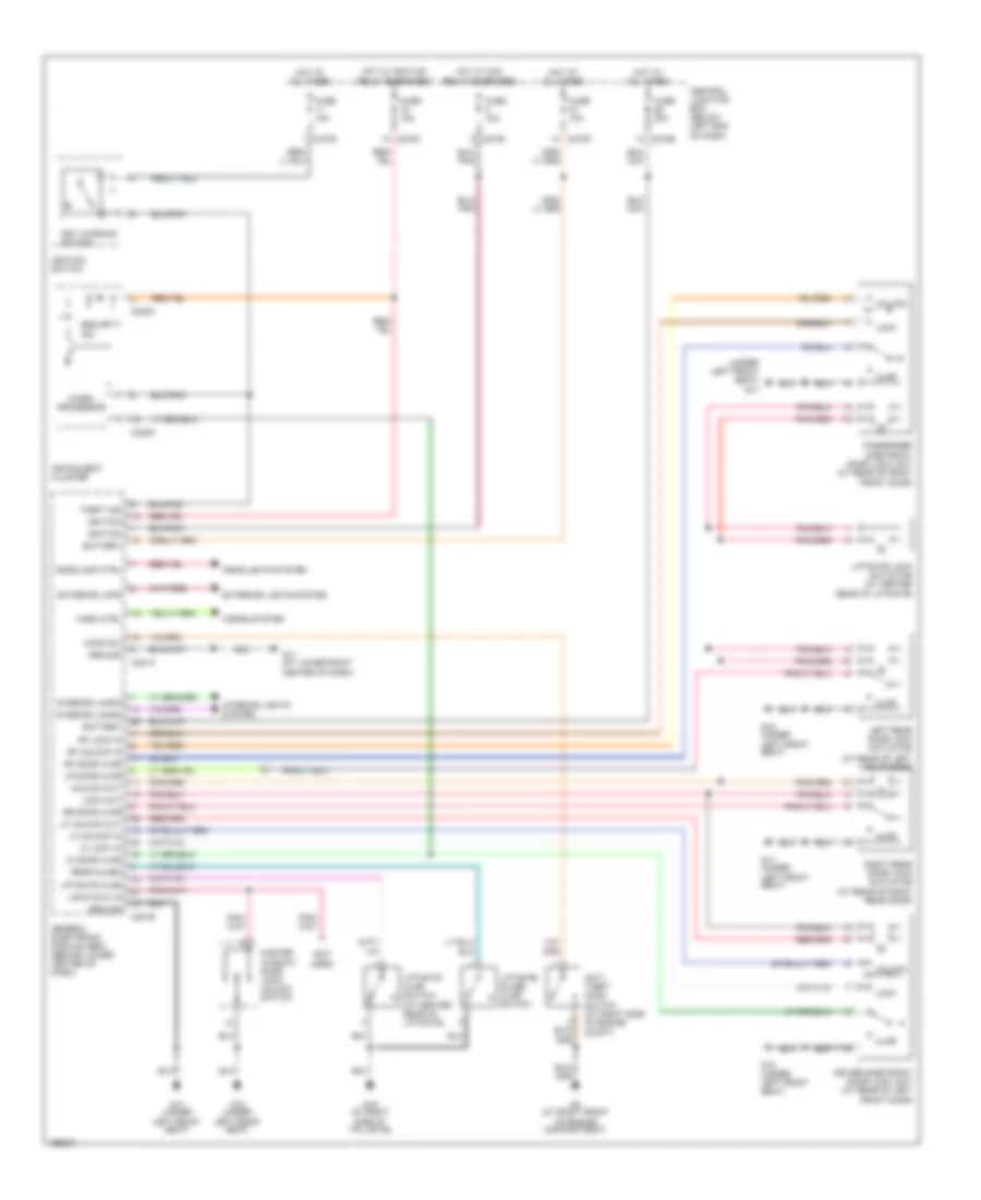 Forced Entry Wiring Diagram for Mazda Tribute DX 2004