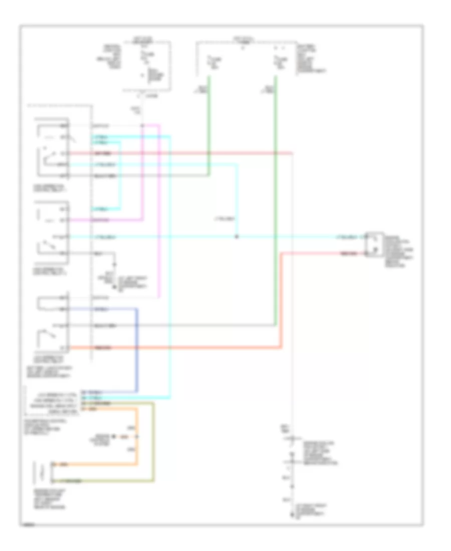 3.0L, Cooling Fan Wiring Diagram for Mazda Tribute DX 2004