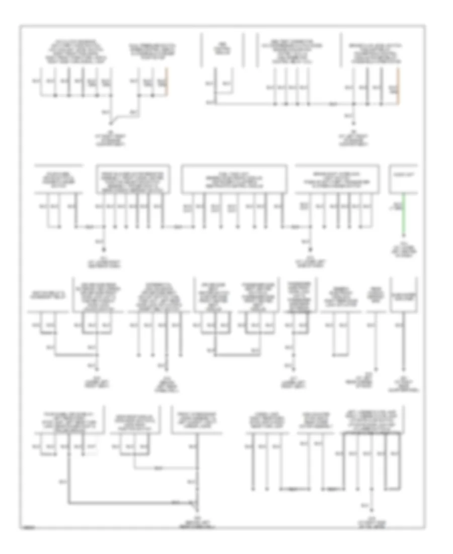 Ground Distribution Wiring Diagram (2 of 2) for Mazda Tribute DX 2004