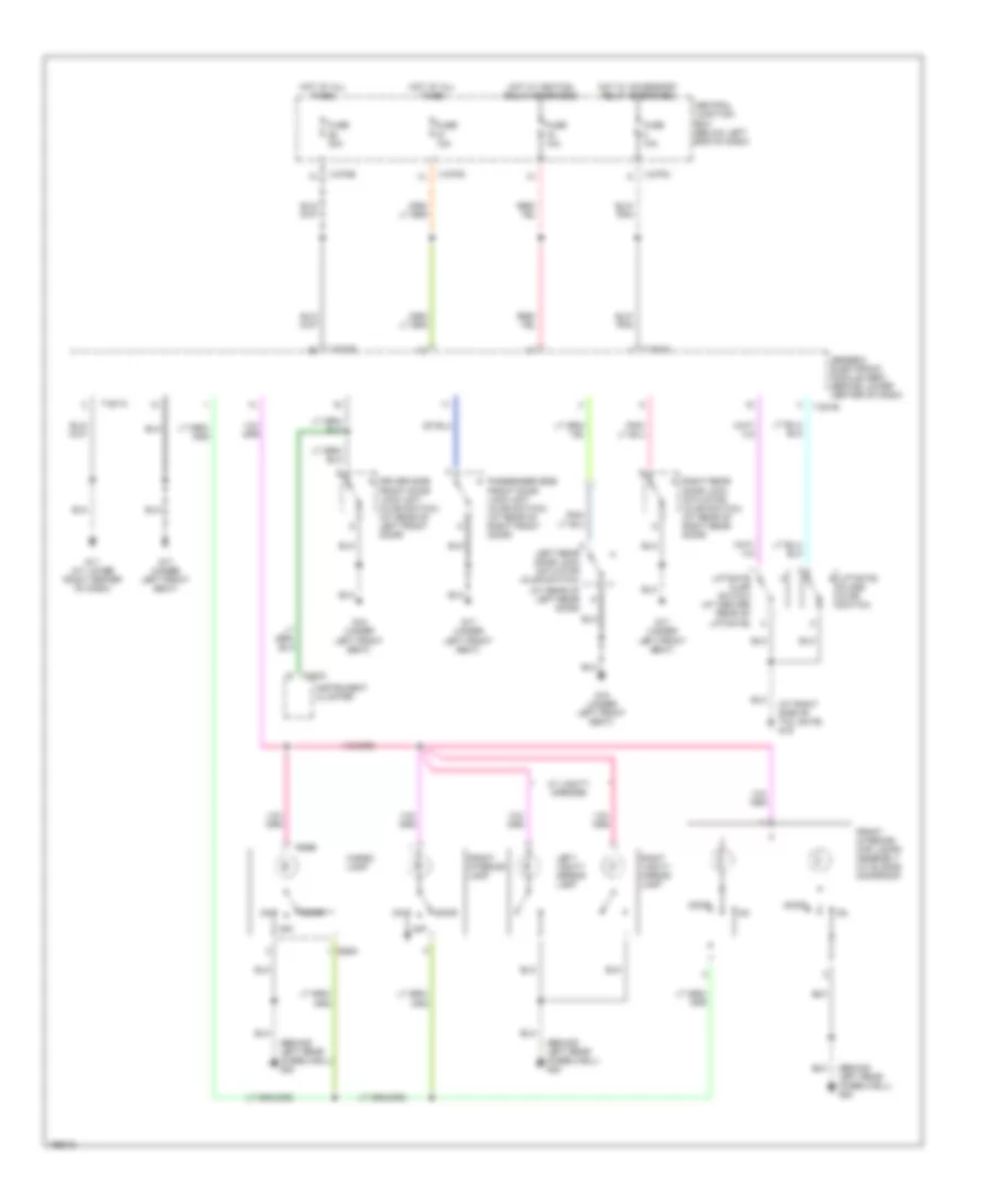 Courtesy Lamps Wiring Diagram for Mazda Tribute DX 2004