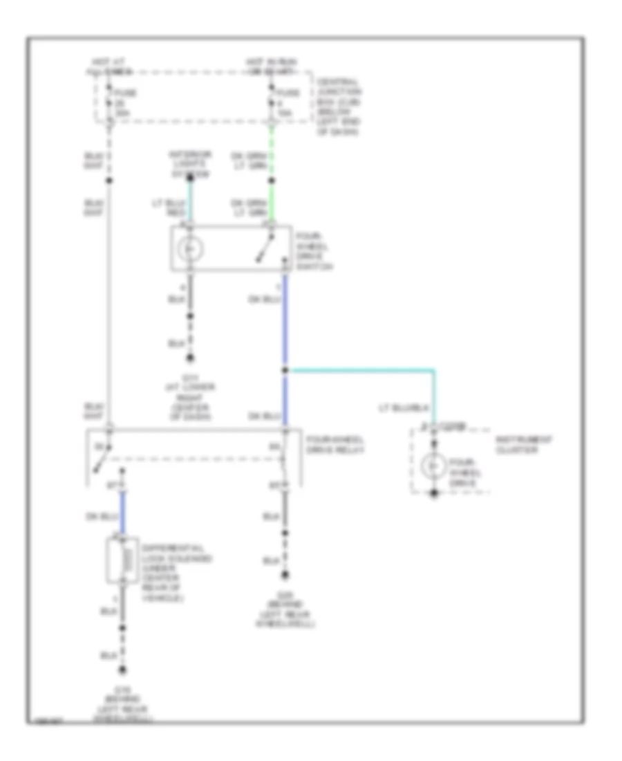 4WD Wiring Diagram for Mazda Tribute DX 2004