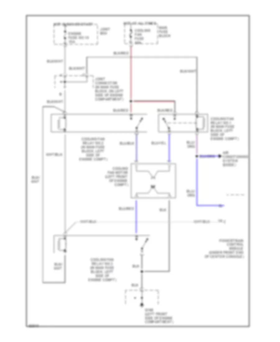 2 5L Cooling Fan Wiring Diagram for Mazda 626 LX 1994