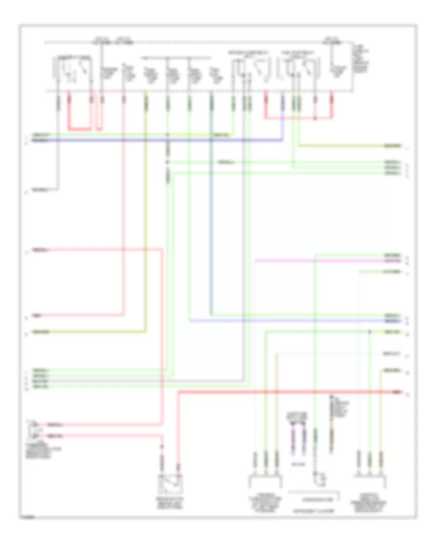 2.3L, Engine Performance Wiring Diagram, Except California (2 of 4) for Mazda 3 i Sport 2009