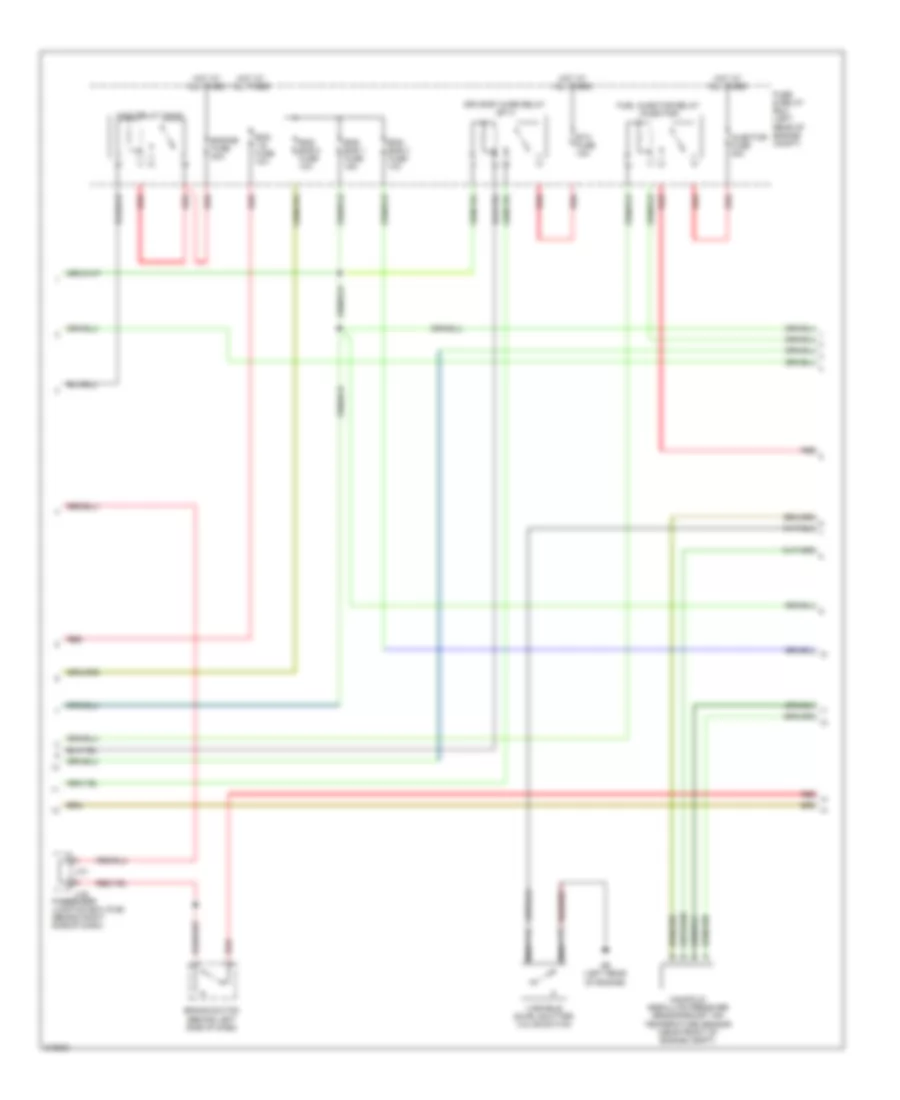 2.3L Turbo, Engine Performance Wiring Diagram (1 of 4) for Mazda 3 i Sport 2009