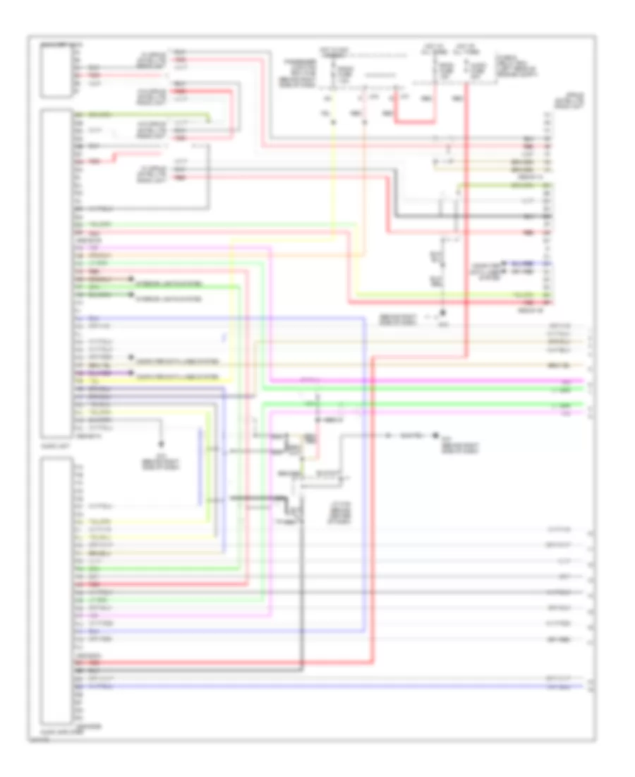 Radio Wiring Diagram, with Bose with Navigation (1 of 2) for Mazda 3 i Sport 2009