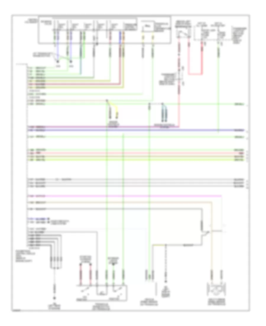 Transmission Wiring Diagram, California, 4 Speed AT (1 of 2) for Mazda 3 i Sport 2009