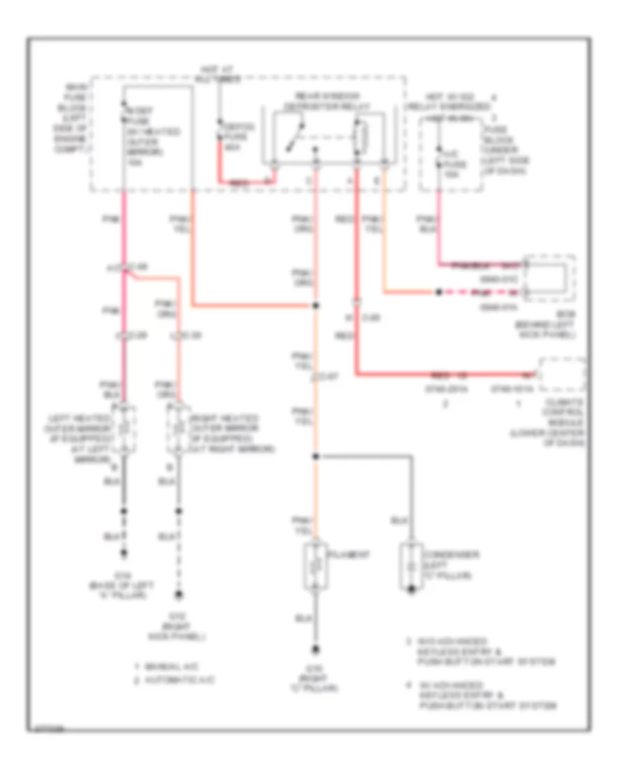 Defoggers Wiring Diagram for Mazda 6 i Grand Touring 2013