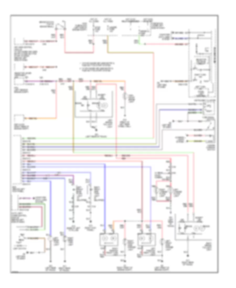 Exterior Lamps Wiring Diagram for Mazda 6 i Grand Touring 2013