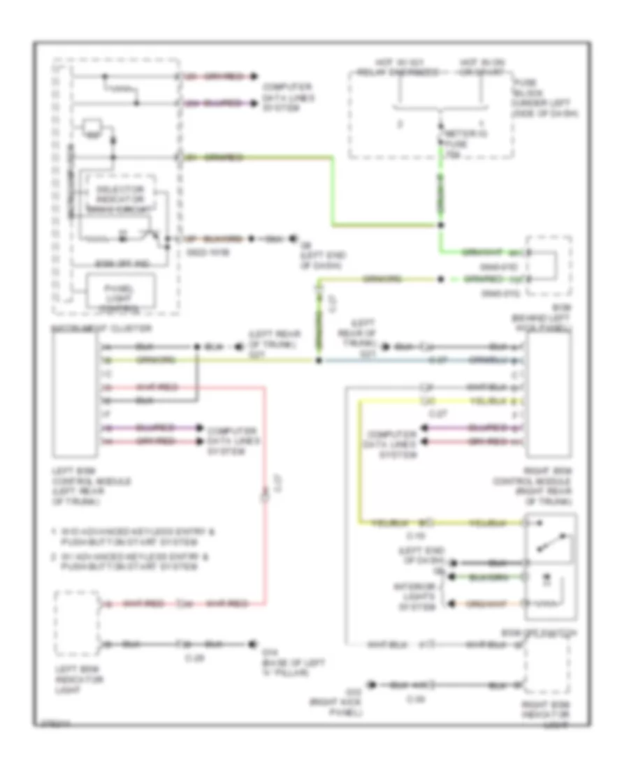 Blind Spot Monitoring Wiring Diagram for Mazda 6 i Grand Touring 2013