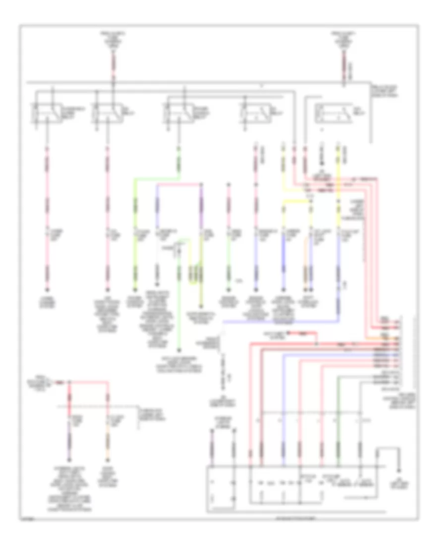 Power Distribution Wiring Diagram with Advanced Keyless Entry  Start System 2 of 2 for Mazda 6 i Grand Touring 2013