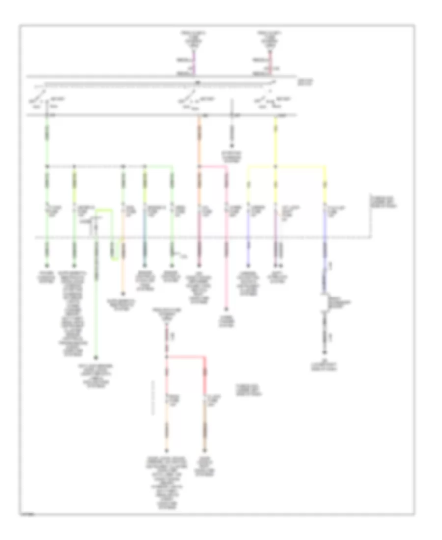 Power Distribution Wiring Diagram without Advanced Keyless Entry  Start System 2 of 2 for Mazda 6 i Grand Touring 2013