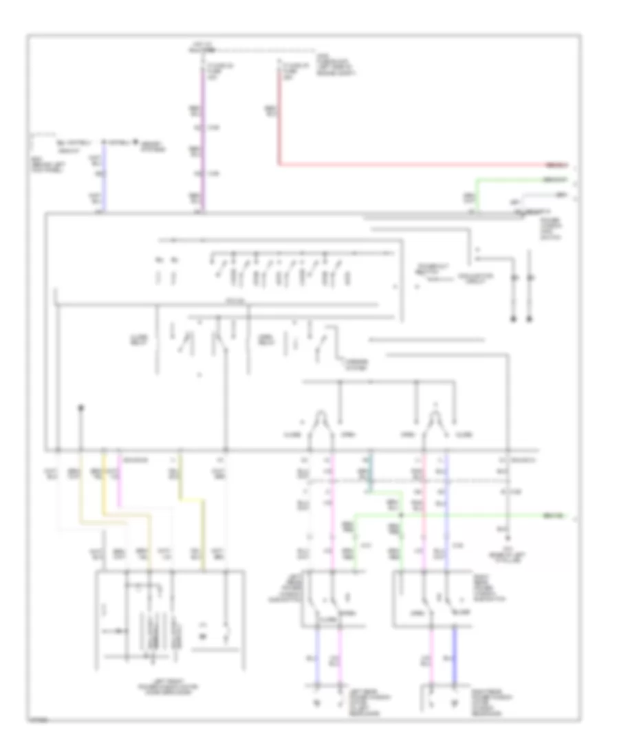 Power Windows Wiring Diagram with Driver  Passenger Side Window Auto Open Close 1 of 2 for Mazda 6 i Grand Touring 2013