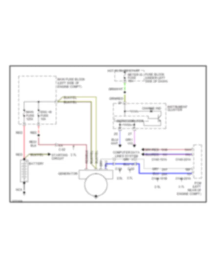 Charging Wiring Diagram for Mazda 6 i Grand Touring 2013