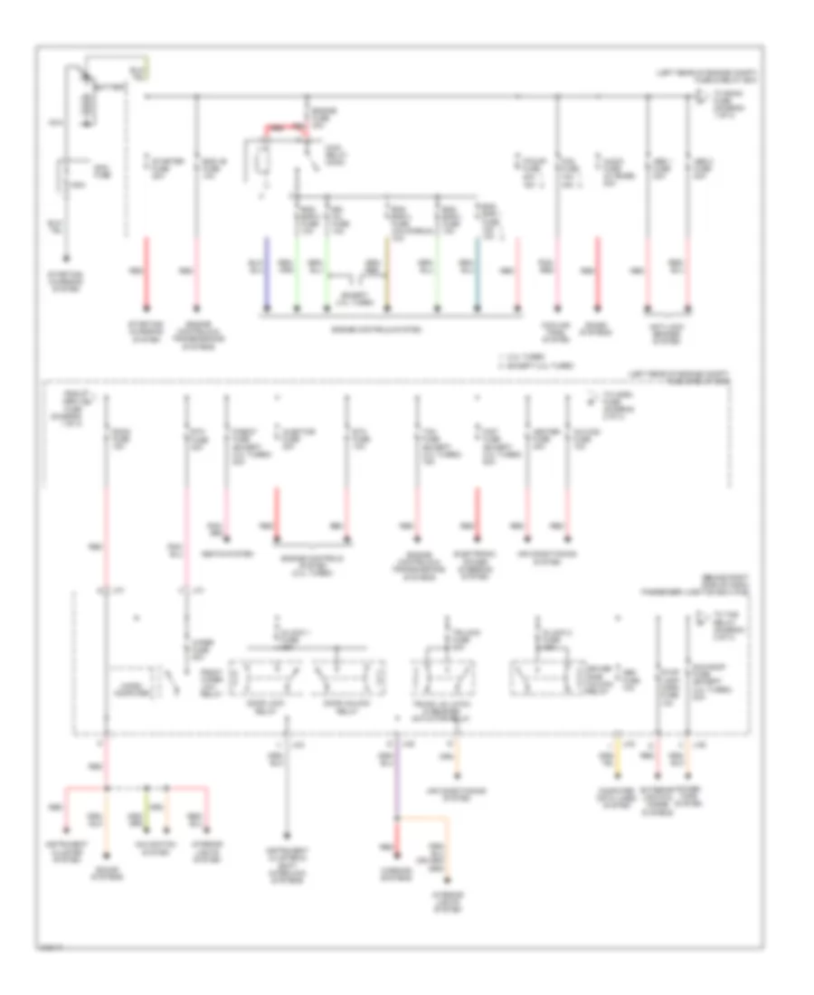 Power Distribution Wiring Diagram 1 of 3 for Mazda 3 i Touring 2009