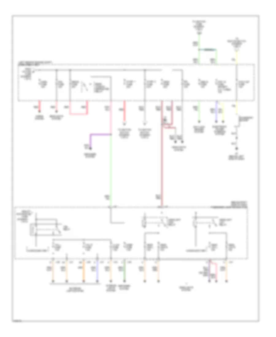 Power Distribution Wiring Diagram 2 of 3 for Mazda 3 i Touring 2009