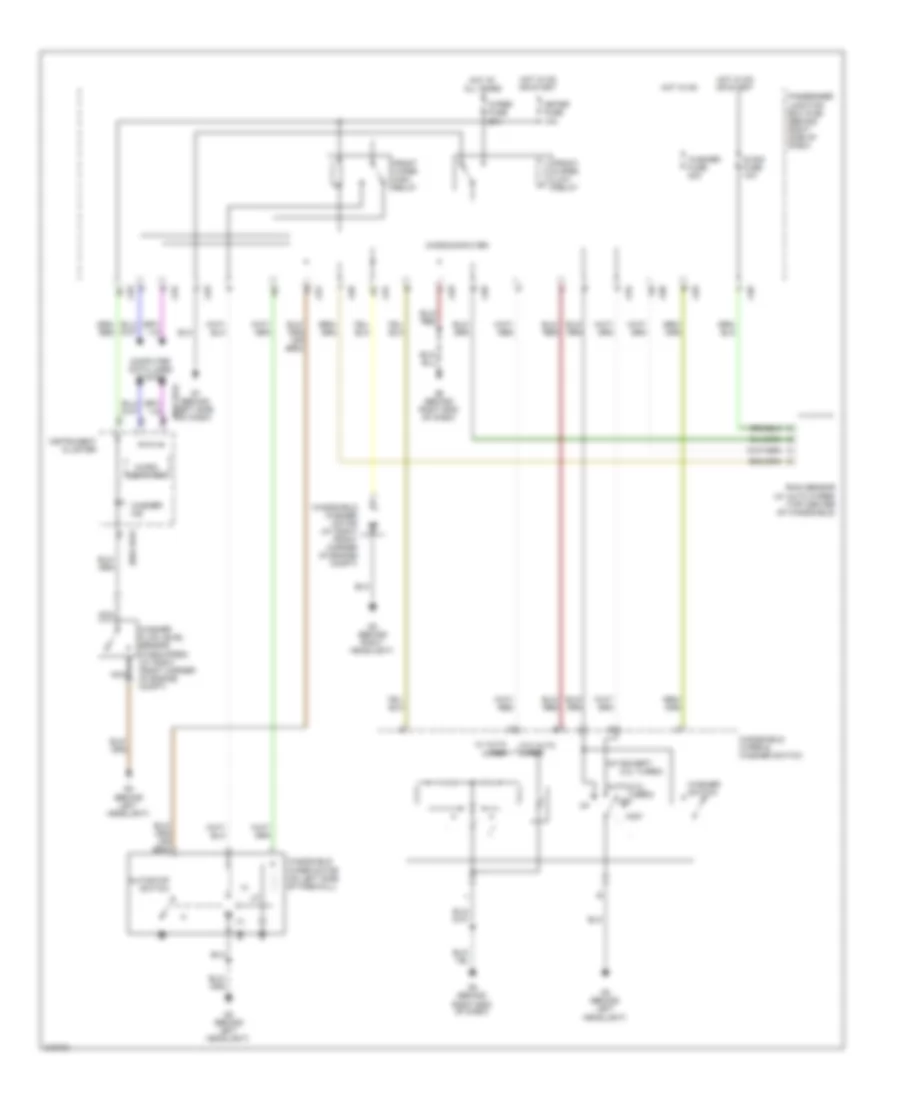 Электросхема передних стеклоочистителей дворников и омывателя лобового стекла для Mazda 3 i Touring 2009