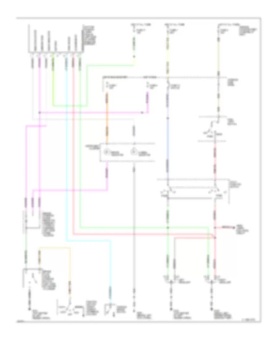 Headlight Wiring Diagram with DRL for Mazda B1994 2300