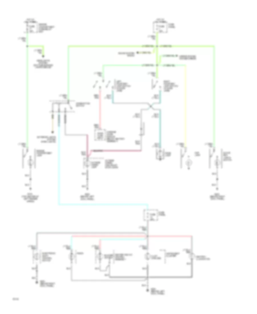 Interior Light Wiring Diagram for Mazda B1994 2300