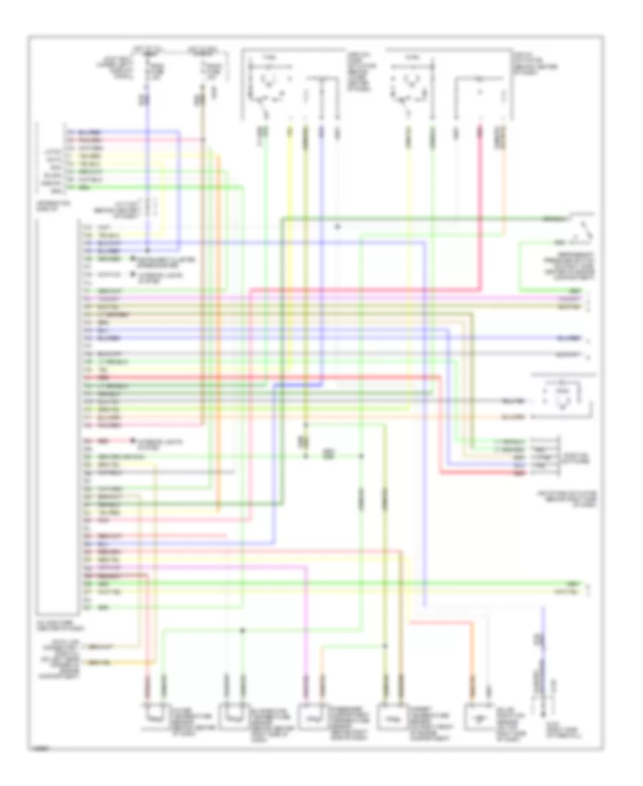 2 3L Automatic A C Wiring Diagram 1 of 2 for Mazda Millenia Millennium Edition 2000