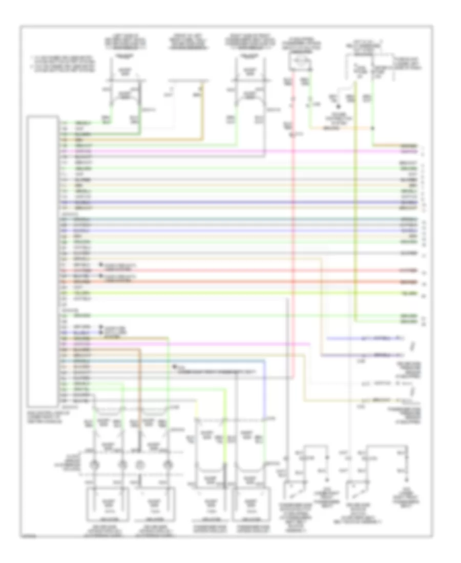 Supplemental Restraints Wiring Diagram 1 of 2 for Mazda 6 i Sport 2013