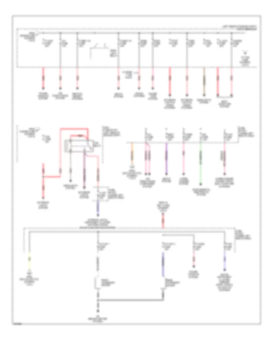 Power Distribution Wiring Diagram 2 of 2 for Mazda CX 7 i Sport 2010