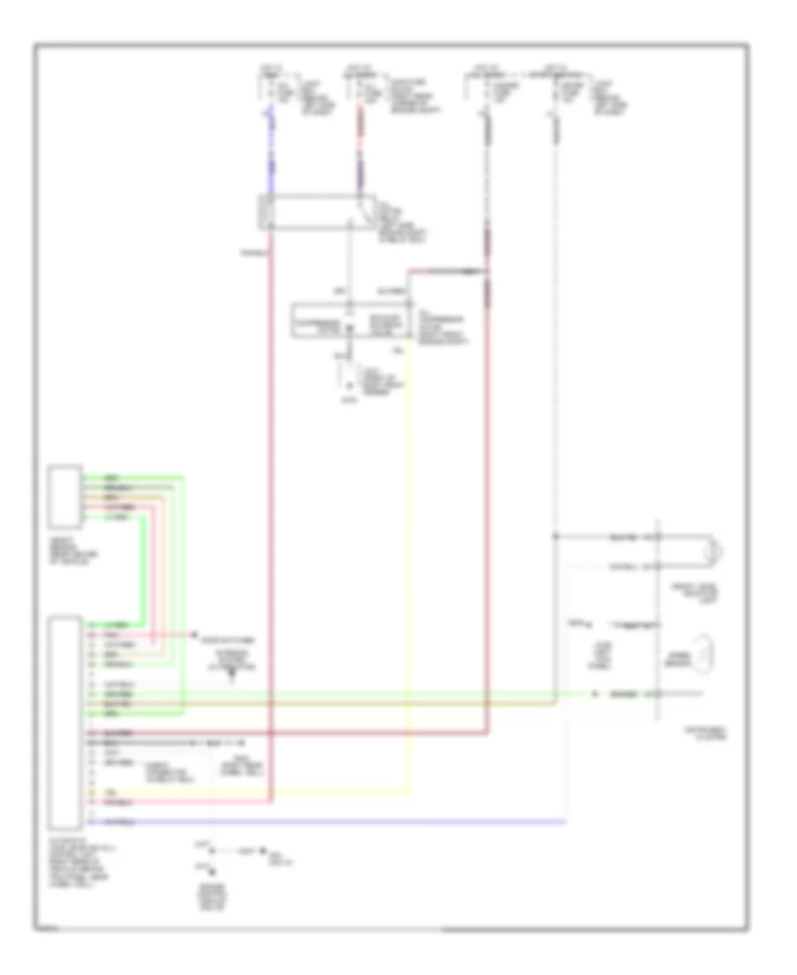 Electronic Suspension Wiring Diagram for Mazda MPV LX 1997
