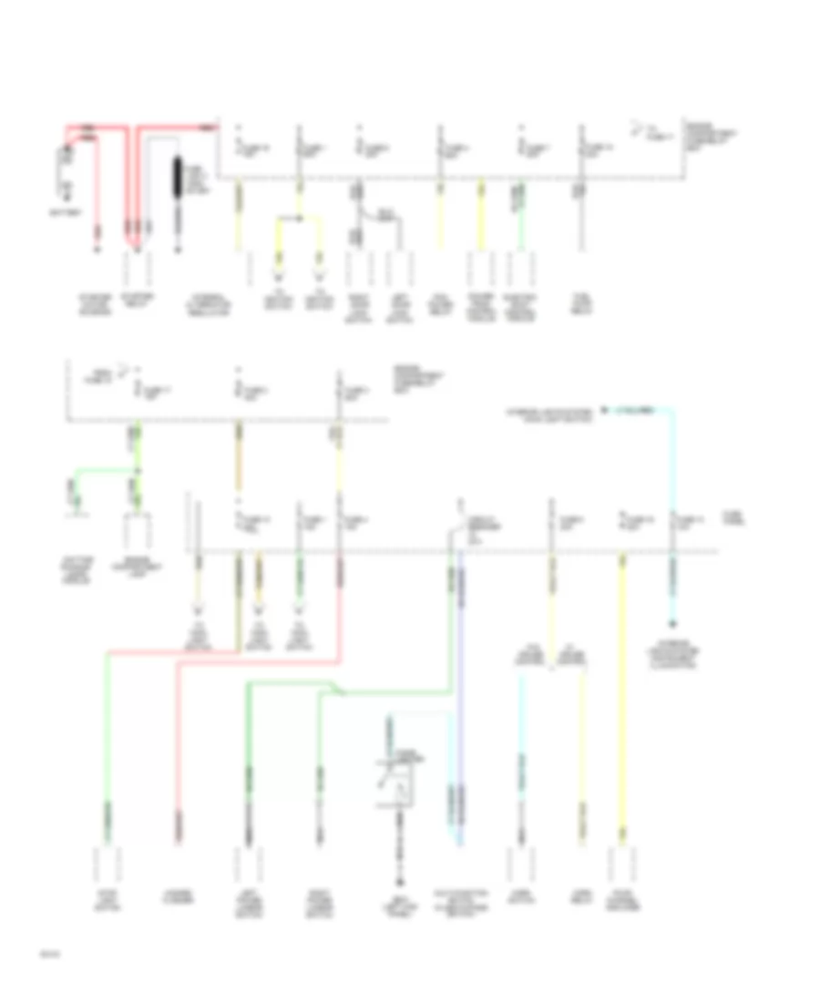Power Distribution Wiring Diagram 1 of 3 for Mazda BSE 1994 2300